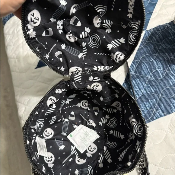 MAD Engine Black and White Pumpkin Crossbody Bag - Picture 3 of 12